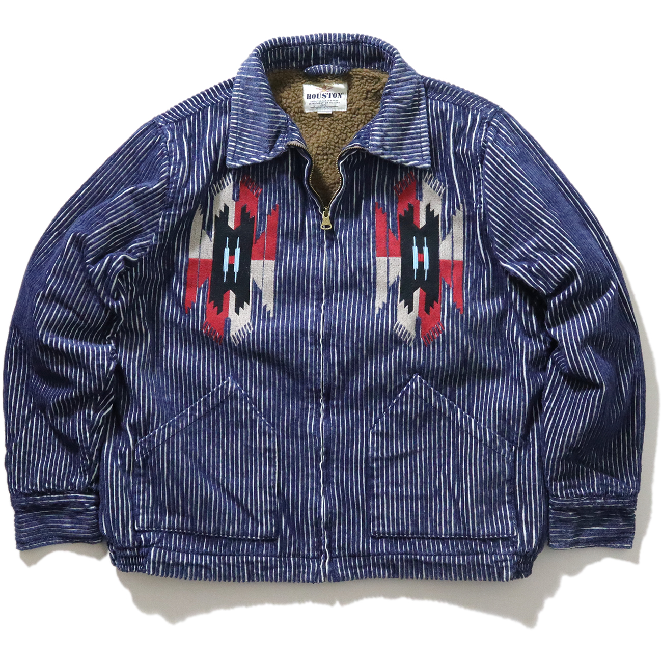 オルテガ刺繍が絶妙な『インディゴコーデュロイ刺繍ジャケット