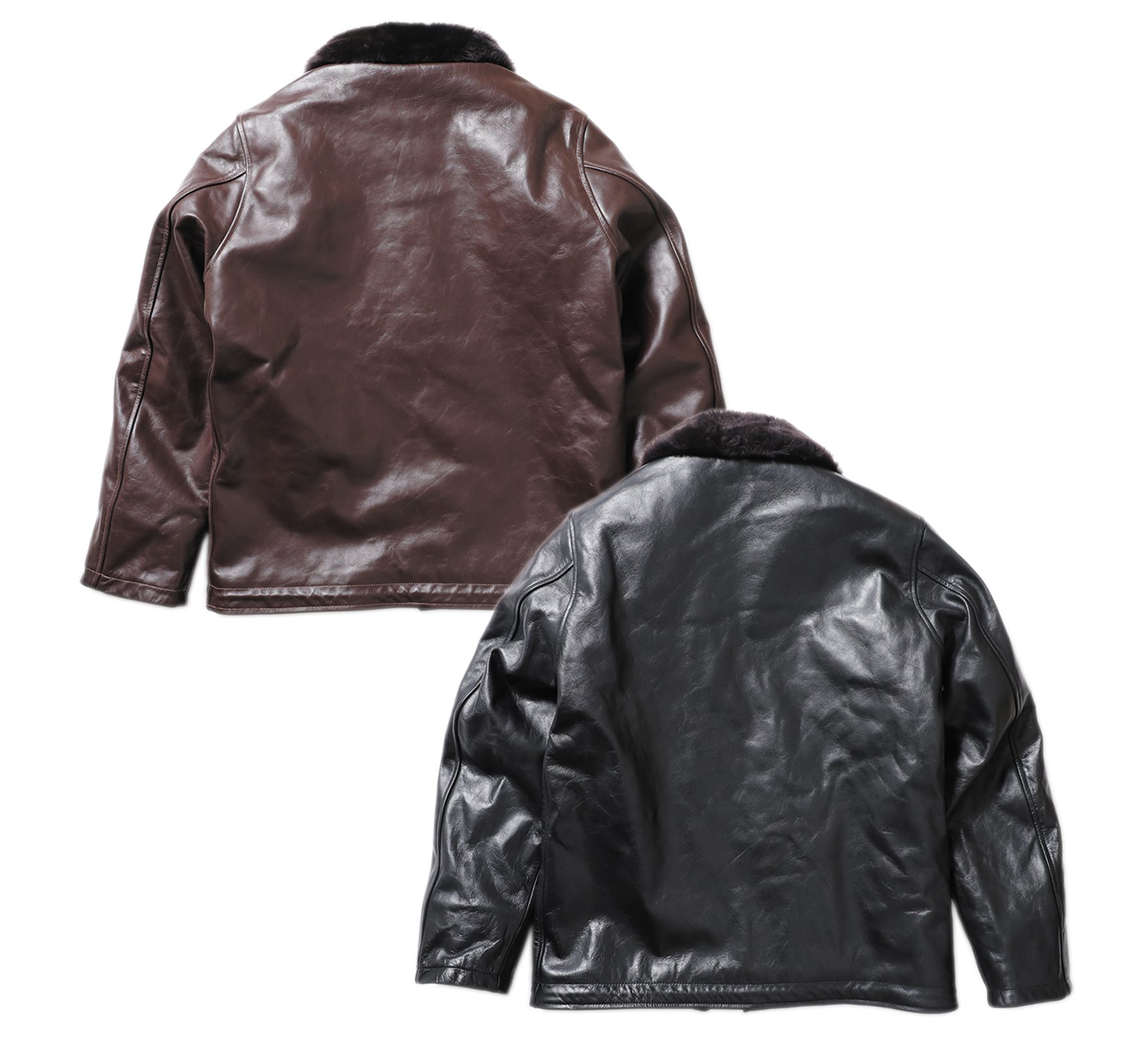 HORSE LEATHER N-1 DECK JACKET ｜ HOUSTON-BOOK