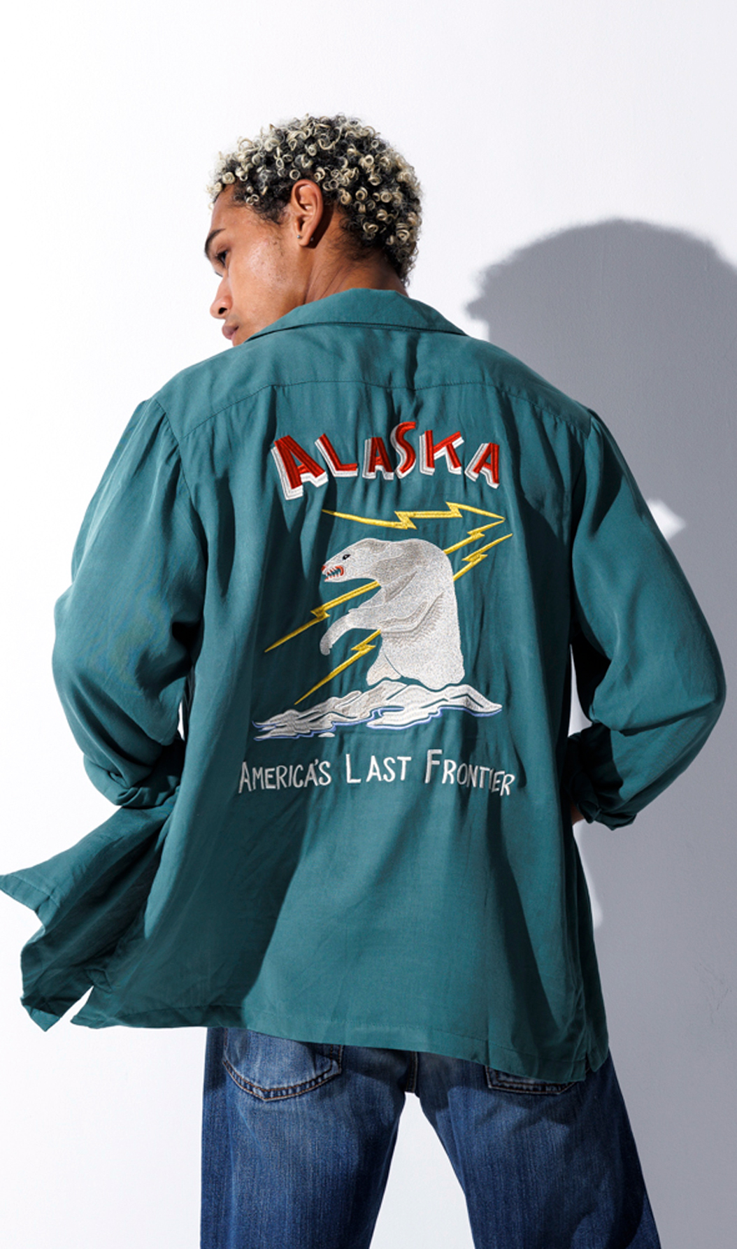 SOUVENIR L/S SHIRT (ALASKA) ｜ HOUSTON-BOOK