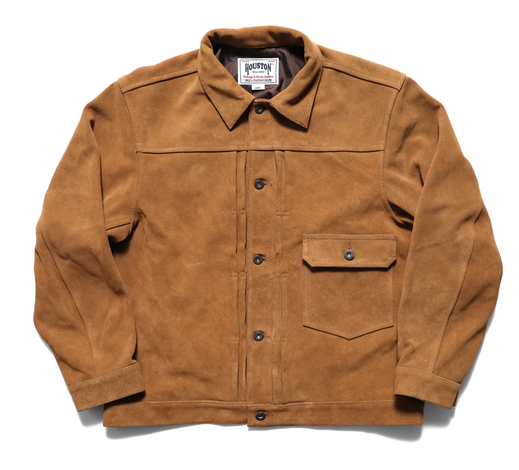 COW SUEDE TRACK JACKET ｜ HOUSTON-BOOK