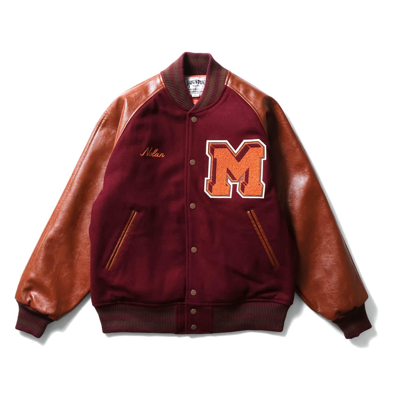 新品＊HOUSTON メルトンアワードジャケット フラッグ キャメル L 楽天市場】HOUSTON（ヒューストン） MELTON AWARD JACKET FOOTBALL